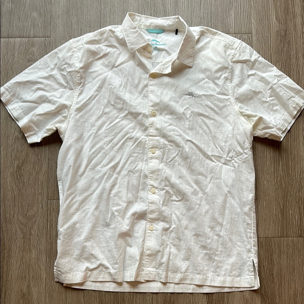 Tommy Bahama White Casual Button Down Shirt